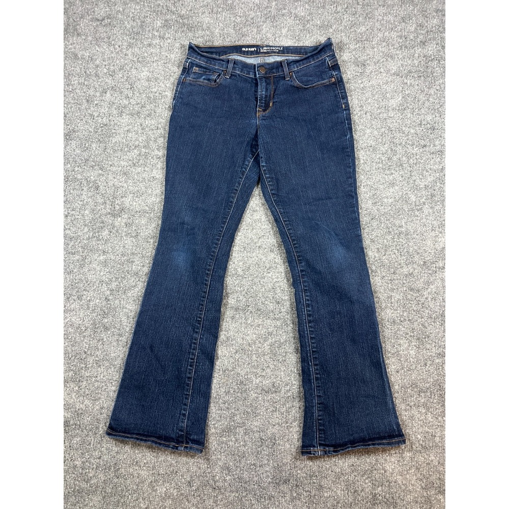Old Navy Curvy Profile Bootcut Jeans Womens 6 Blue Denim Cotton Stretch Mid Rise